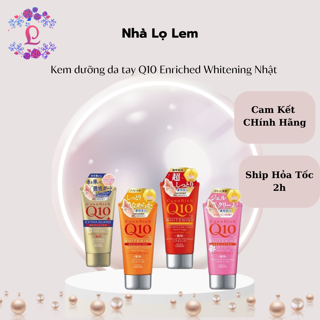 KEM DƯỠNG DA TAY Q10 ENRICHED WHITENING NHẬT