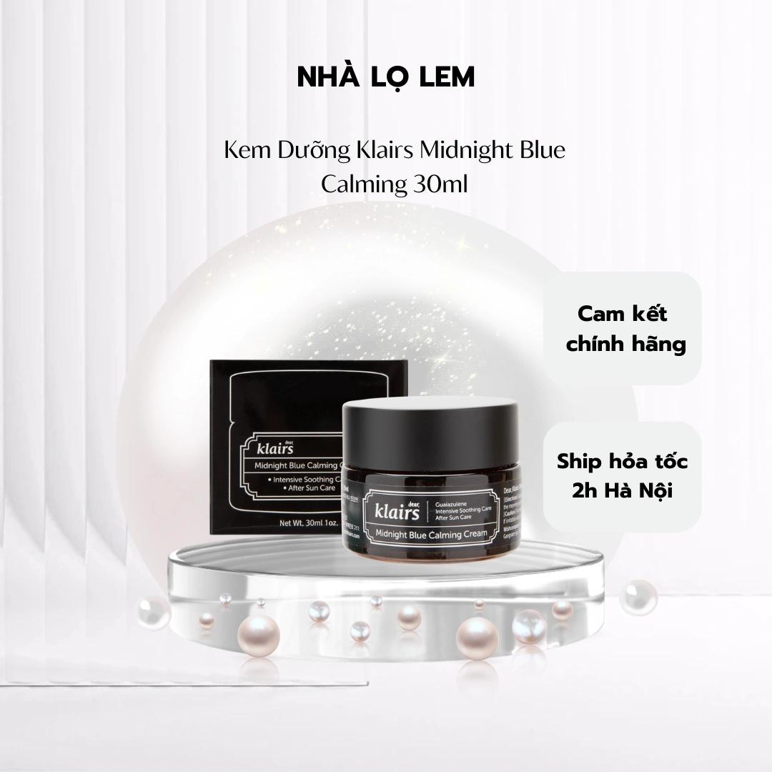 kem dưỡng klairs midnight blue calming hũ 30ml