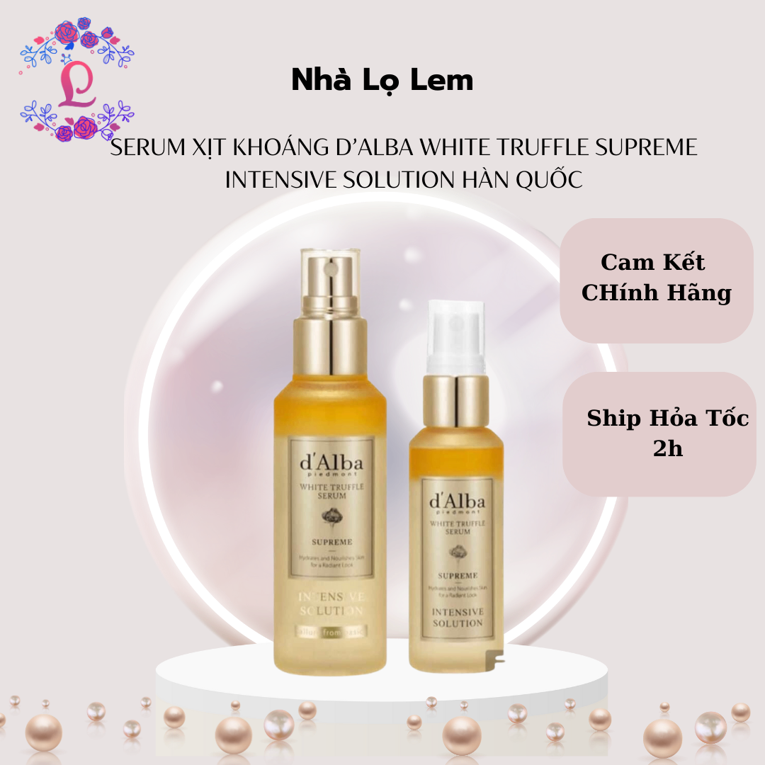 SERUM XỊT KHOÁNG D’ALBA WHITE TRUFFLE SUPREME INTENSIVE SOLUTION HÀN QUỐC