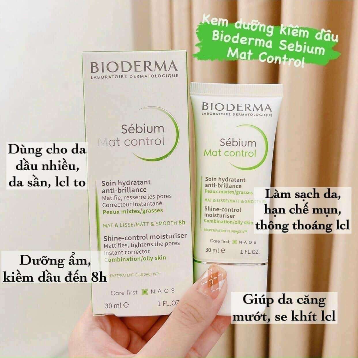 KEM DƯỠNG ẨM KIỀM DẦU BIODERMA SE'BIUM MAT CONTROL (MỚI)