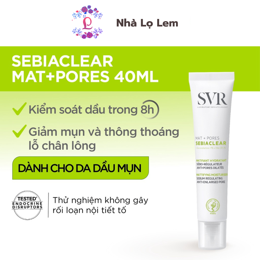 Kem dưỡng SVR MAT+PORES kiềm dầu thu nhỏ lỗ chân lông