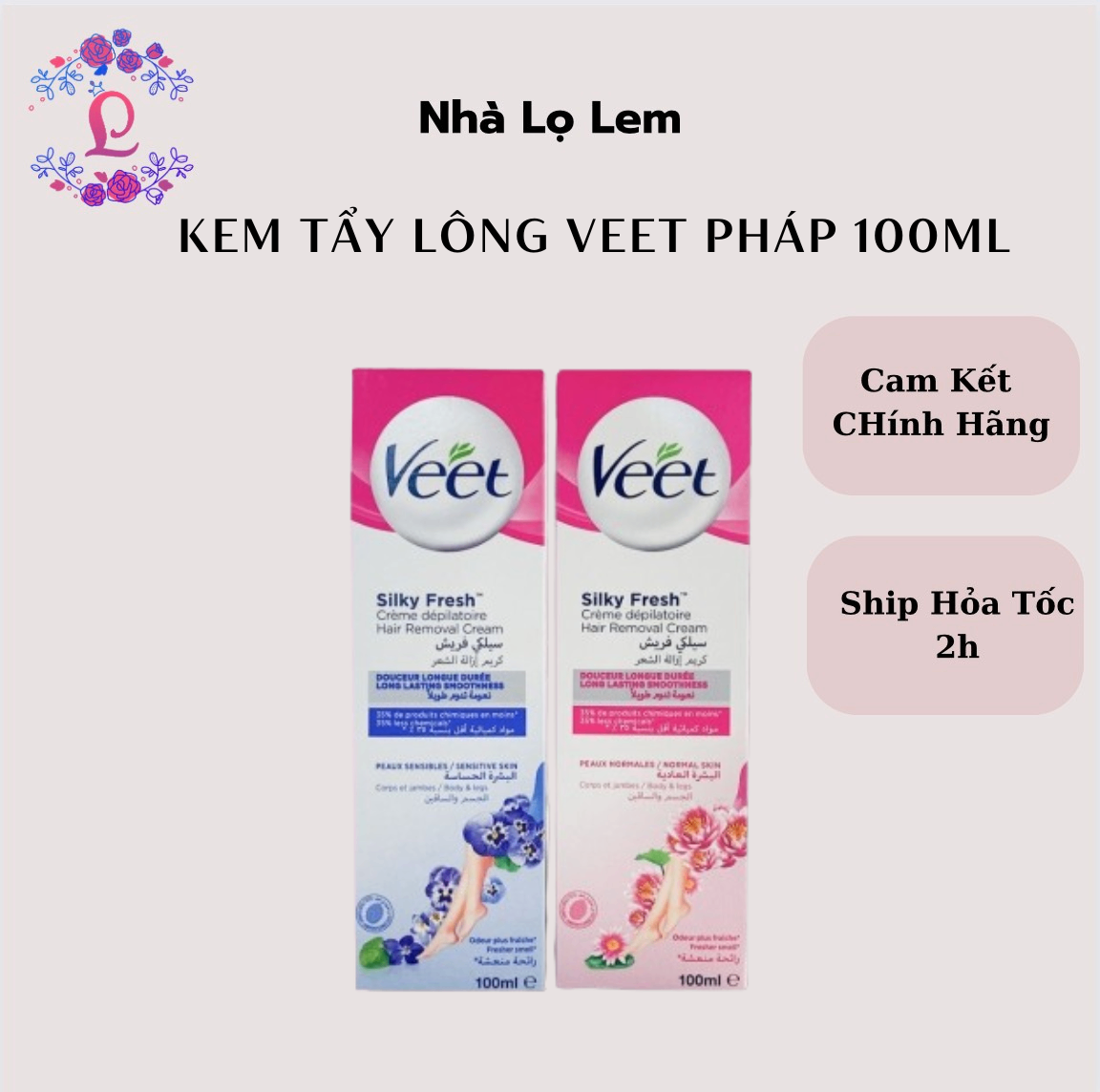 KEM TẨY LÔNG VEET PHÁP 100ML