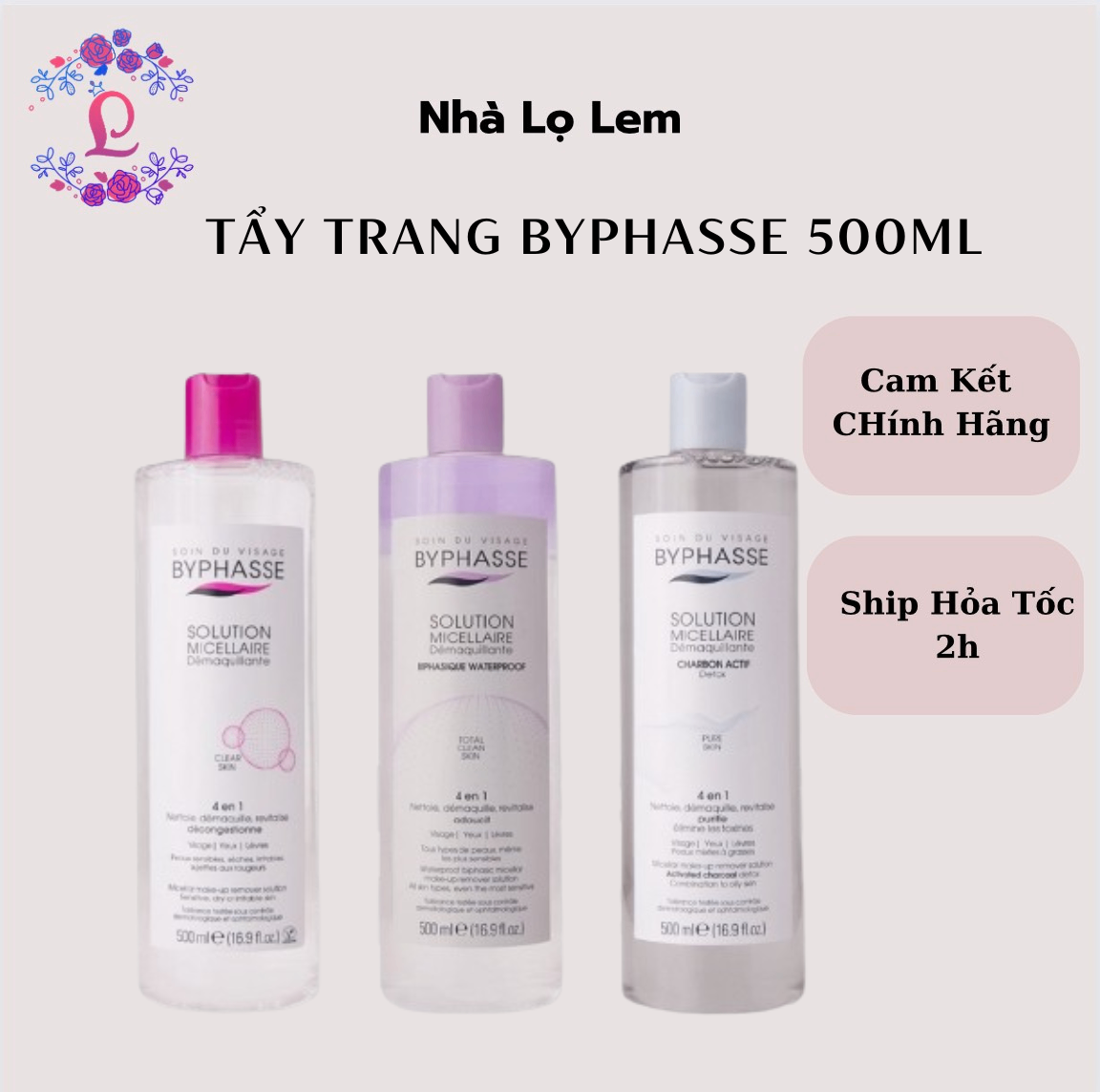 TẨY TRANG BYPHASSE 500ML