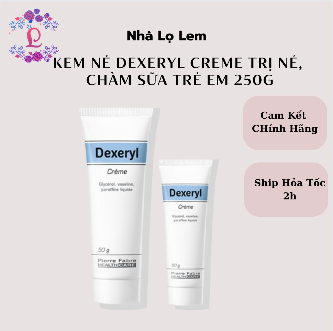 Kem nẻ DEXERYL Cream trị nẻ, chàm sữa trẻ em 250g