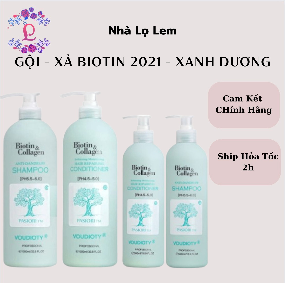 GỘI - XẢ BIOTIN 2021 - XANH DƯƠNG