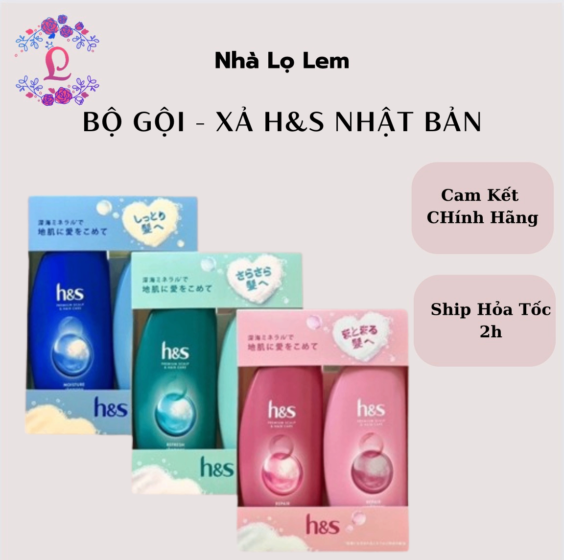 BỘ GỘI - XẢ H&S NHẬT BẢN