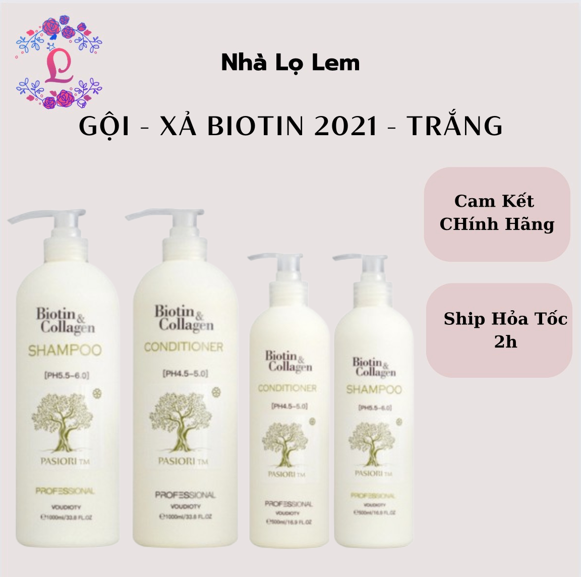 GỘI - XẢ BIOTIN 2021 - TRẮNG