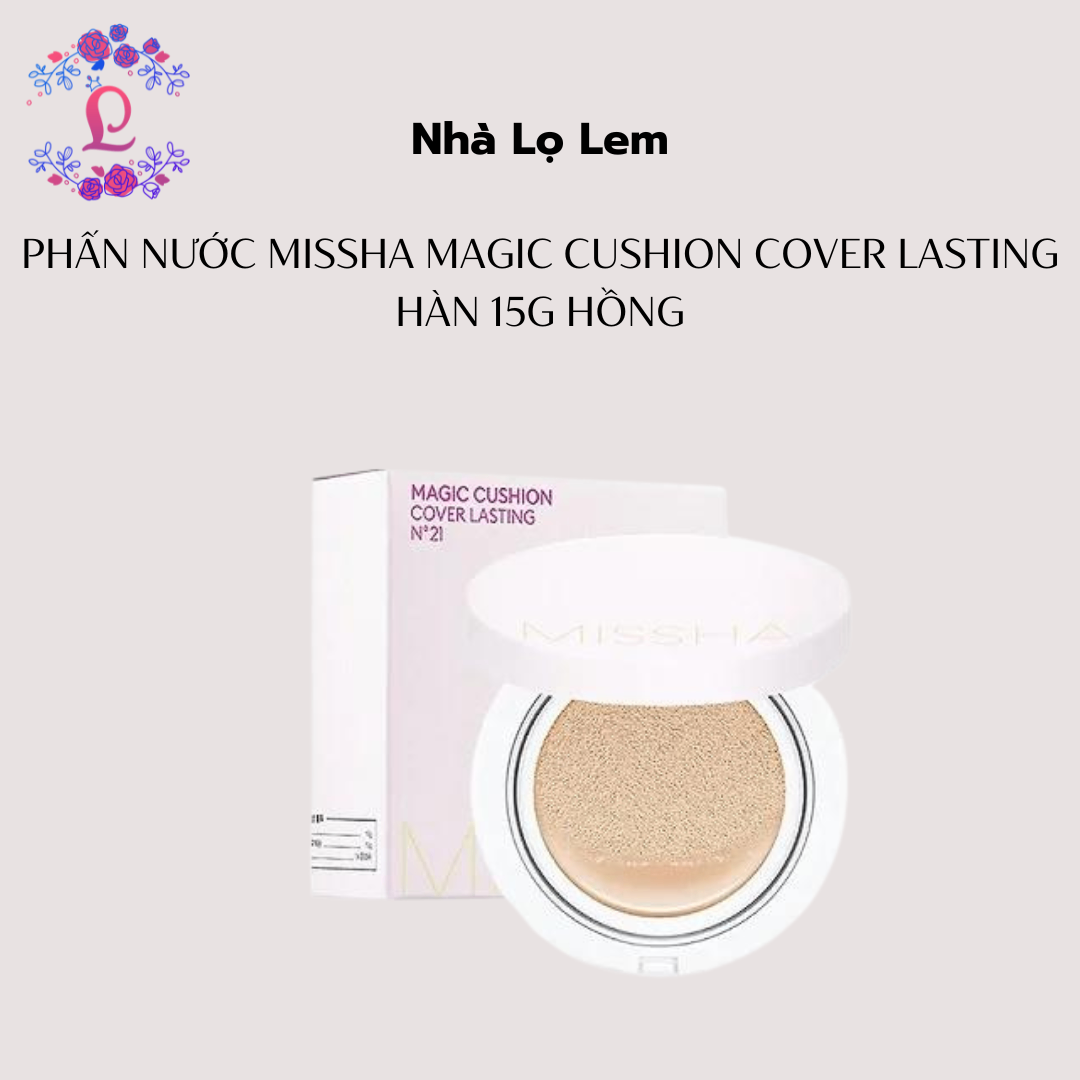 PHẤN NƯỚC MISSHA MAGIC CUSHION COVER LASTING HÀN 15G HỒNG