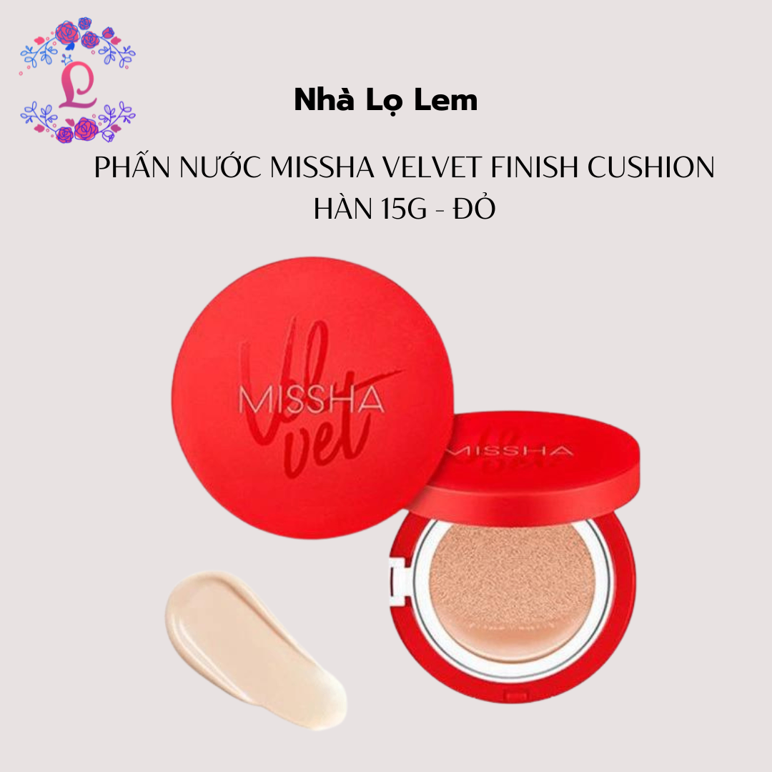 PHẤN NƯỚC MISSHA VELVET FINISH CUSHION HÀN 15G - ĐỎ