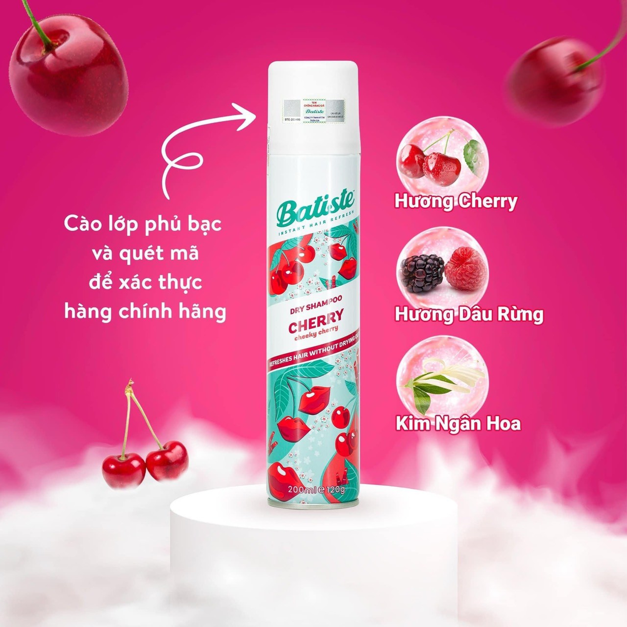 DẦU GỘI KHÔ BATISTE DRY SHAMPOO (HÀNG CÔNG TY)