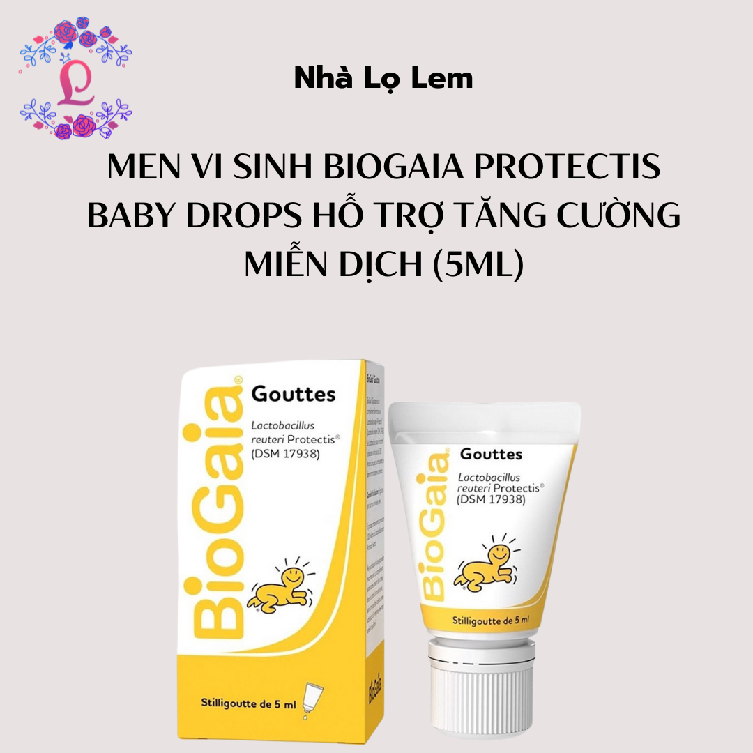 Men Vi Sinh BioGaia Protectis Baby Drops Hỗ Trợ Tăng Cường Miễn Dịch (5ml)