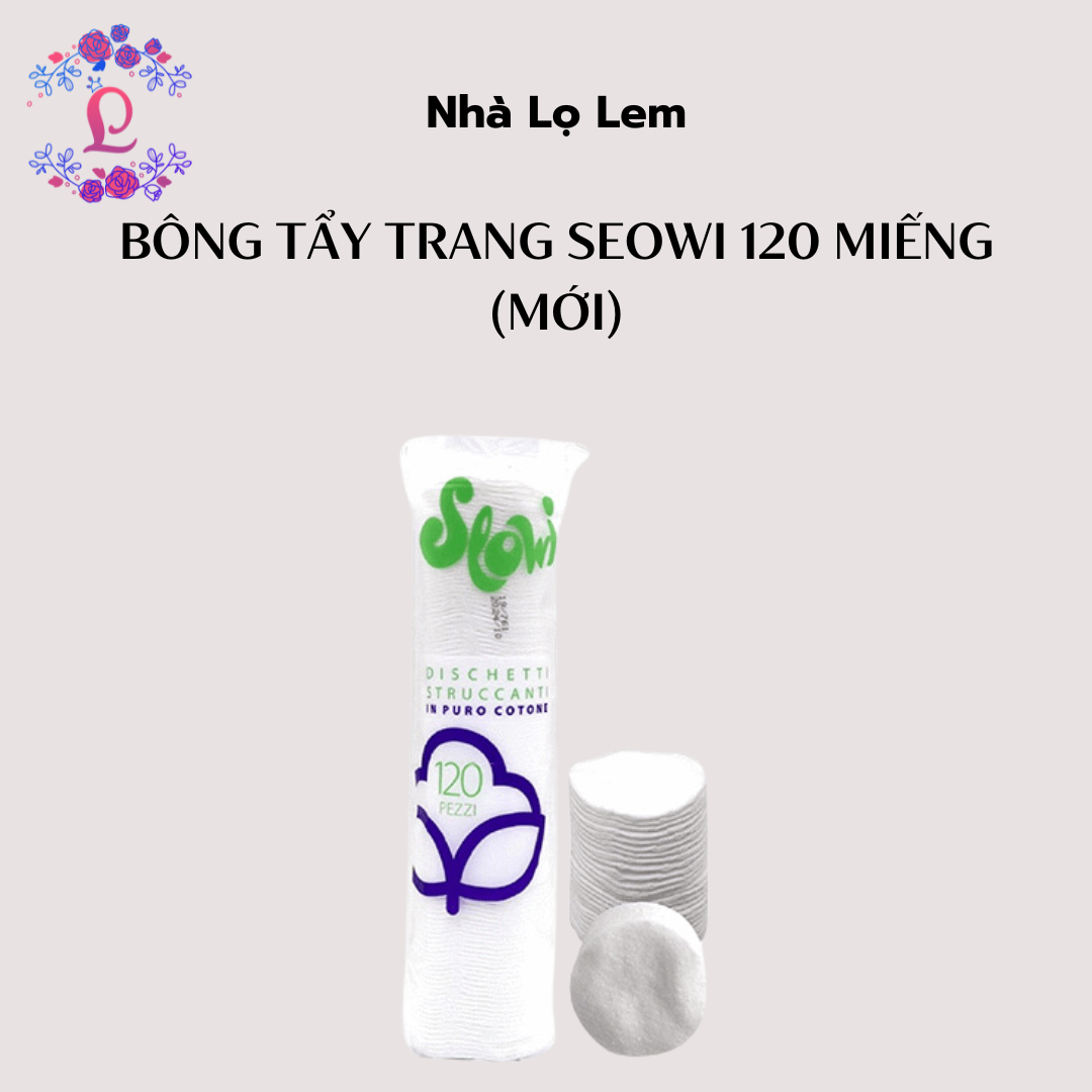 Bông tẩy trang Seowi 120 miếng (Mới)