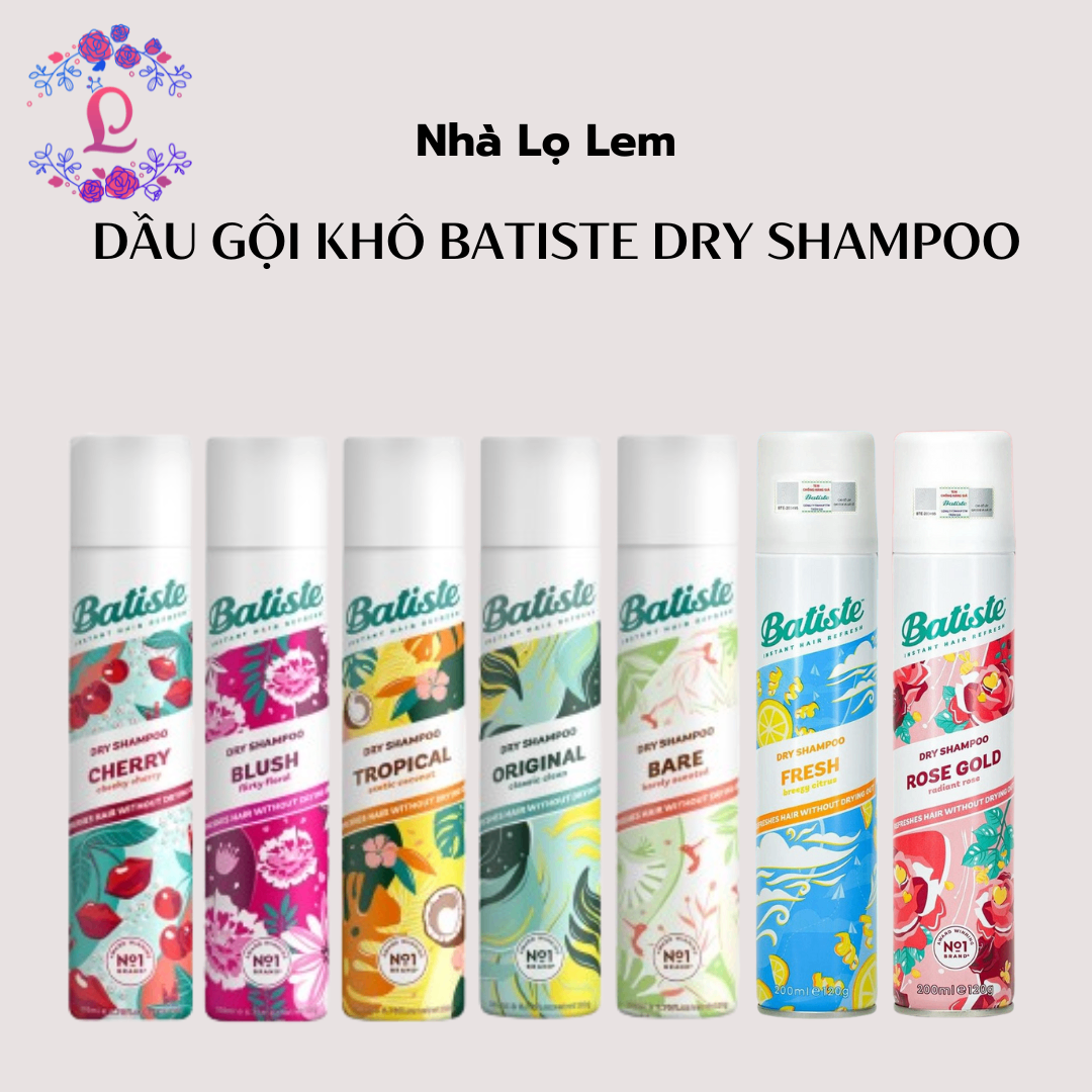 DẦU GỘI KHÔ BATISTE DRY SHAMPOO (HÀNG CÔNG TY)