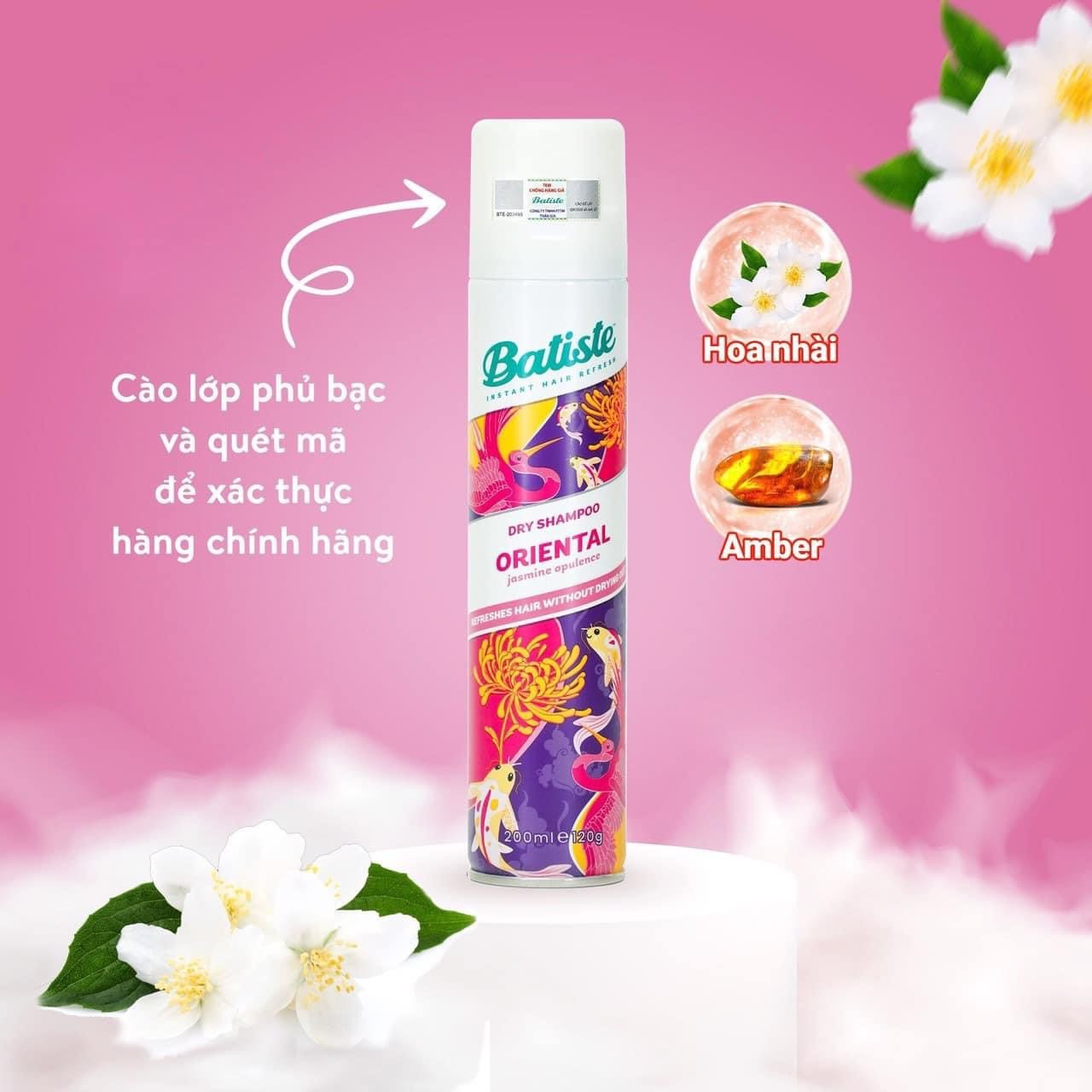 DẦU GỘI KHÔ BATISTE DRY SHAMPOO (HÀNG CÔNG TY)