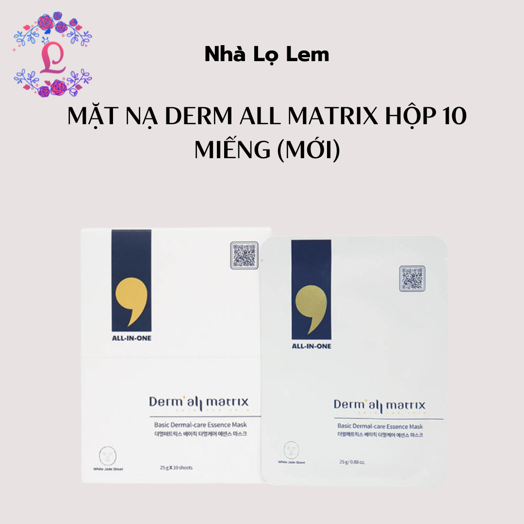 Mặt nạ Derm All Matrix Hộp 10 miếng (Mới)