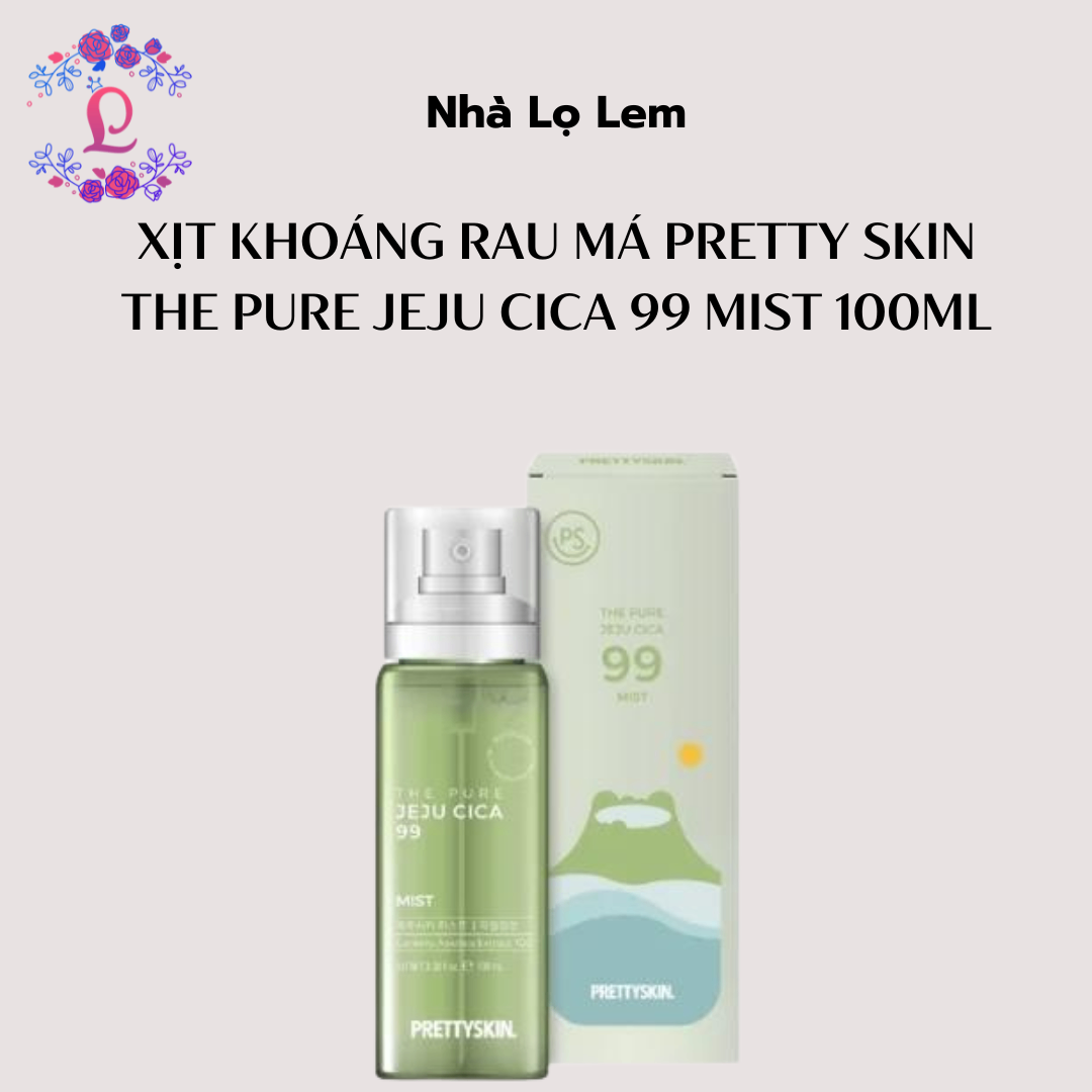 Xịt khoáng PRETTYSKIN The Pure Jeju Cica 99 Mist 100ml