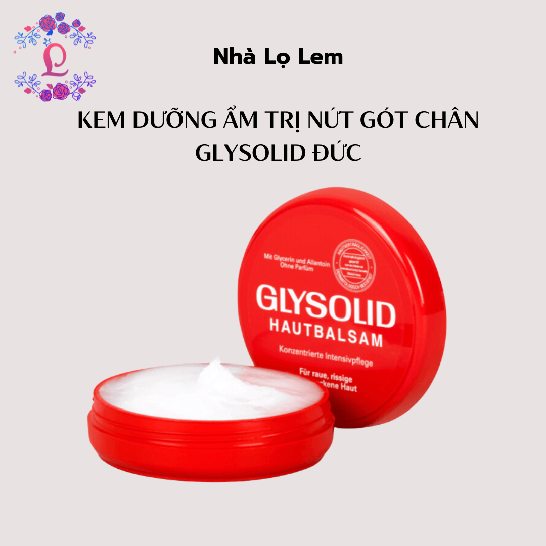 Kem dưỡng ẩm trị nứt gót chân Glysolid đức