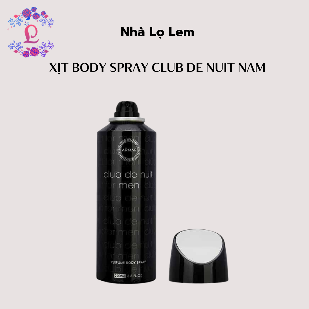 Xịt Body spray Club de nuit Nam