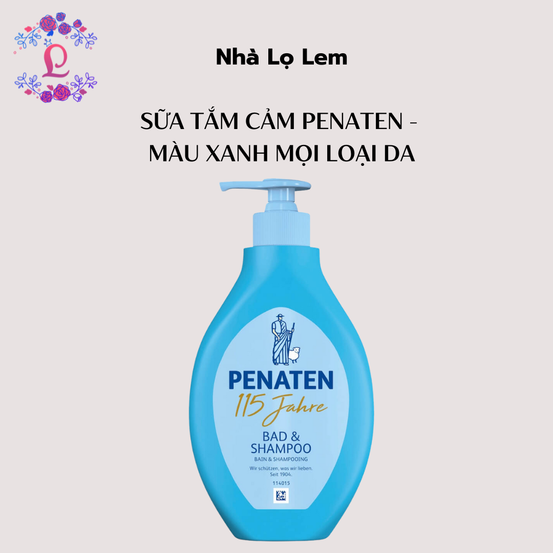 Sữa tắm cảm Penaten - màu xanh mọi loại da