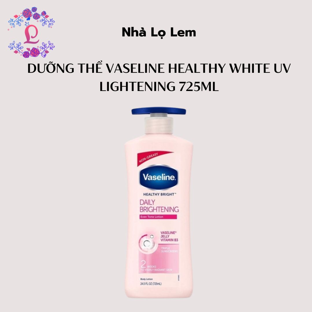 Dưỡng Thể Vaseline Healthy White Uv Lightening 725Ml