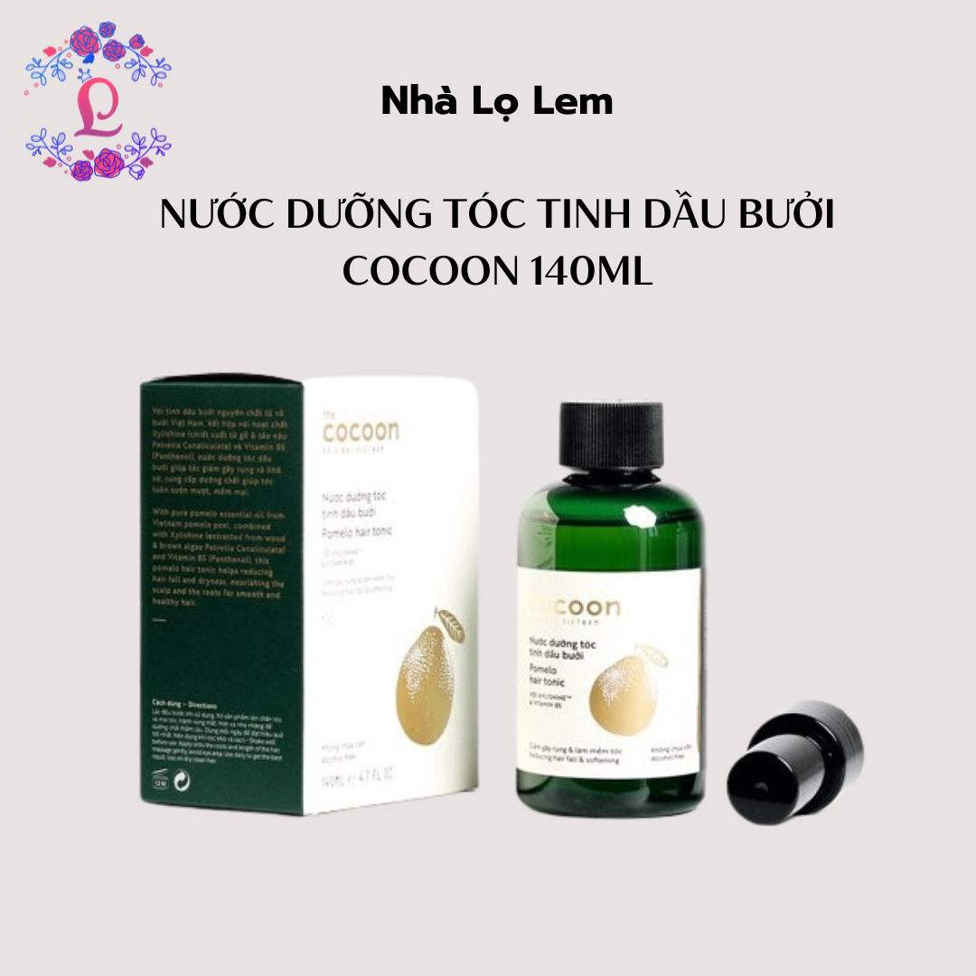 NƯỚC DƯỠNG TÓC TINH DẦU BƯỞI COCOON 140ML