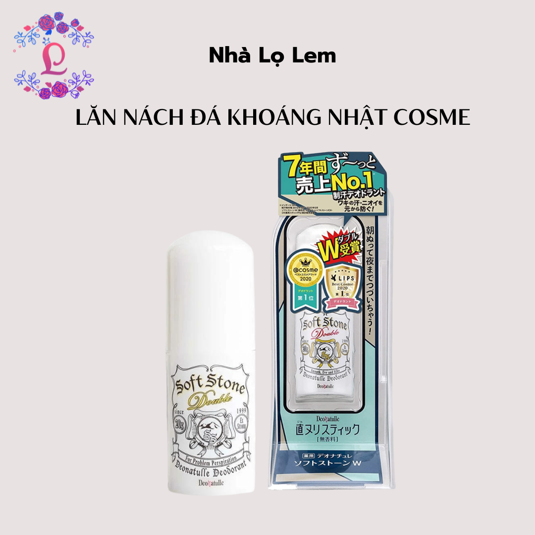 LĂN NÁCH ĐÁ KHOÁNG SOFT STONE NHẬT BẢN CHO NỮ (nhập khẩu)