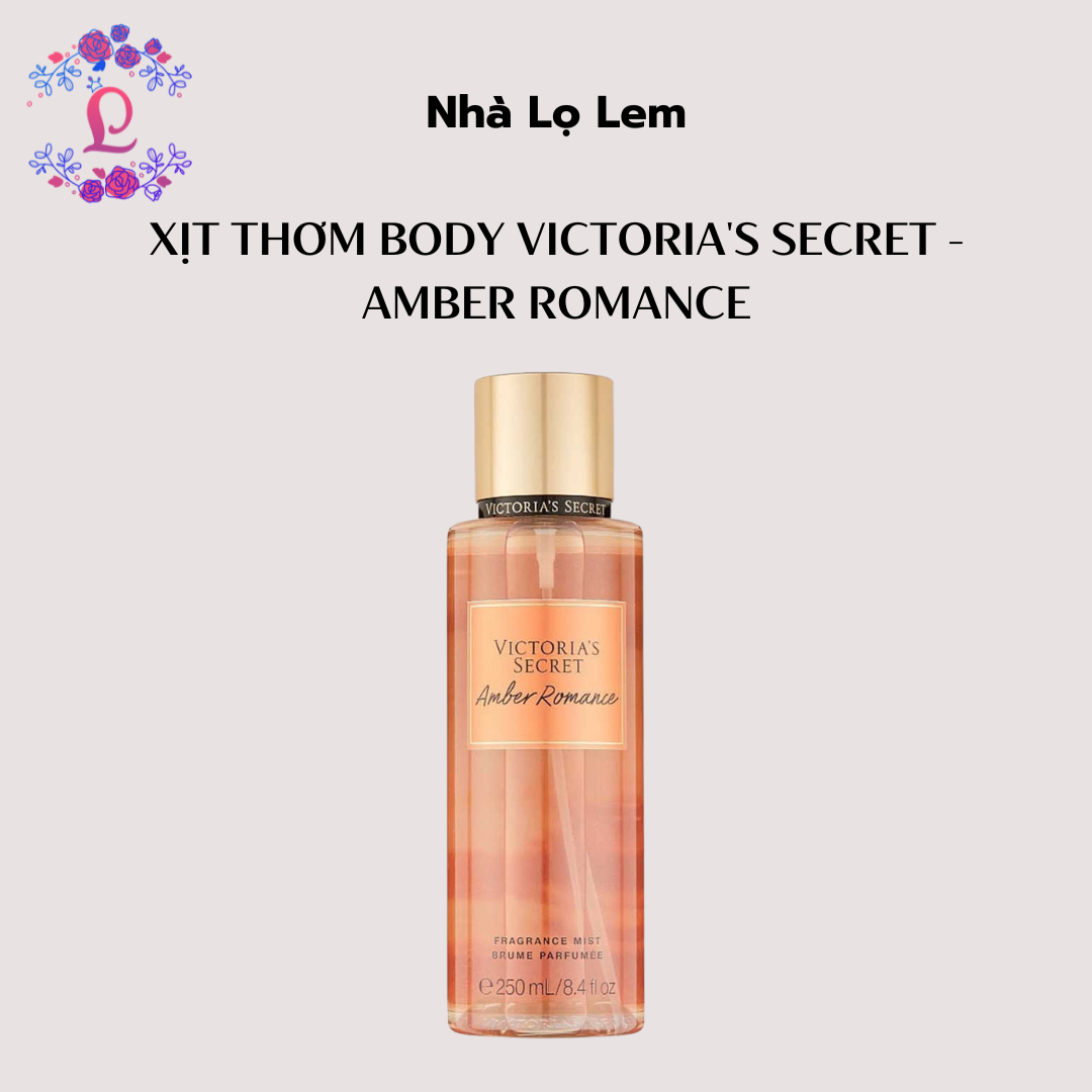 xịt thơm body Victoria's secret - amber romance