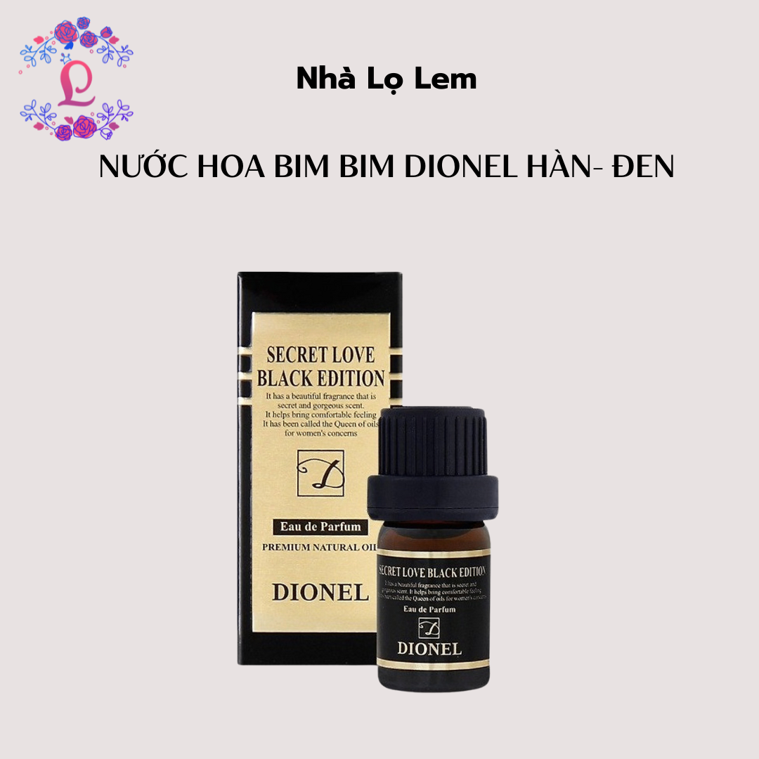 Nước hoa bim bim Dionel Hàn- đen