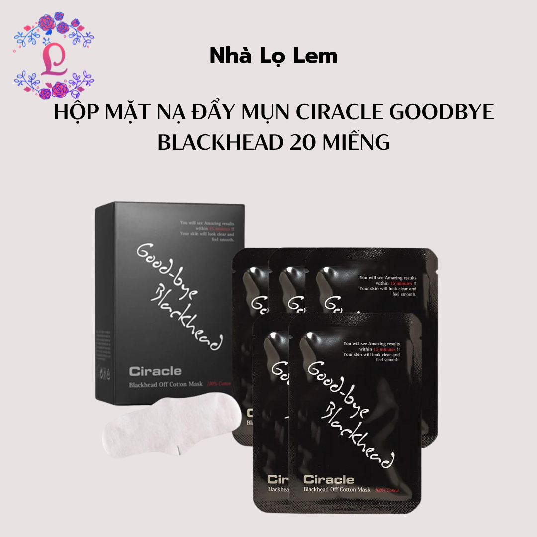 Hộp mặt nạ đẩy mụn Ciracle goodbye blackhead 20 miếng