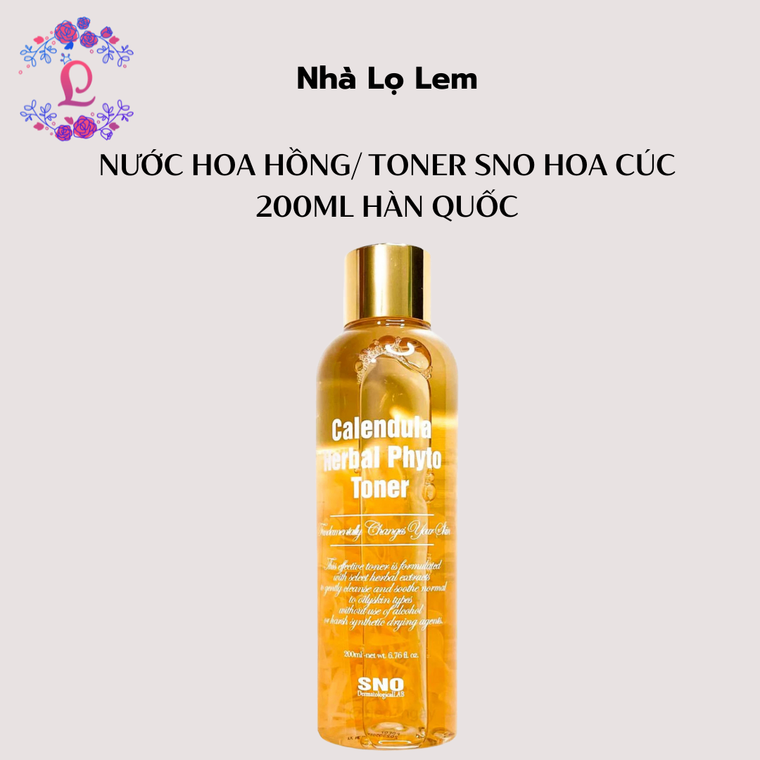 Nước hoa hồng/ toner SNO hoa cúc 200ml Hàn Quốc