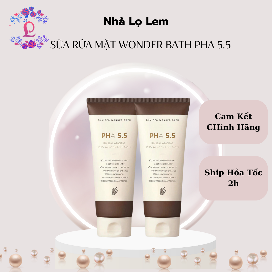 Sữa rửa mặt Wonder bath PHA 5.5