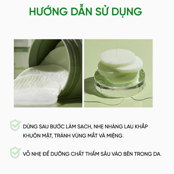 PAD TẨY DA CHẾT SUNGBOON CÀ CHUA XANH 60 MIẾNG