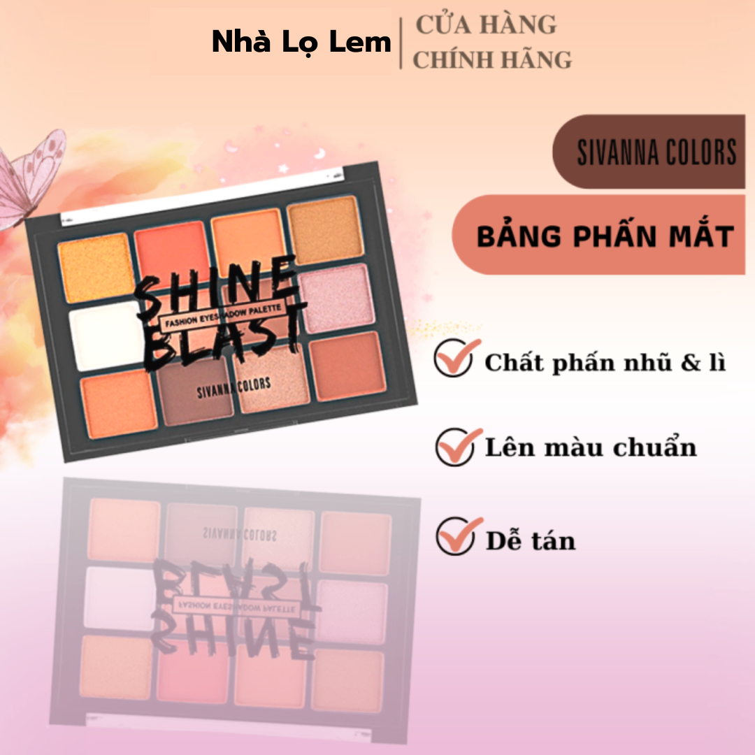 BẢNG MẮT SIVANNA GORGEOUS EYESHADOW PALETTE HF5015