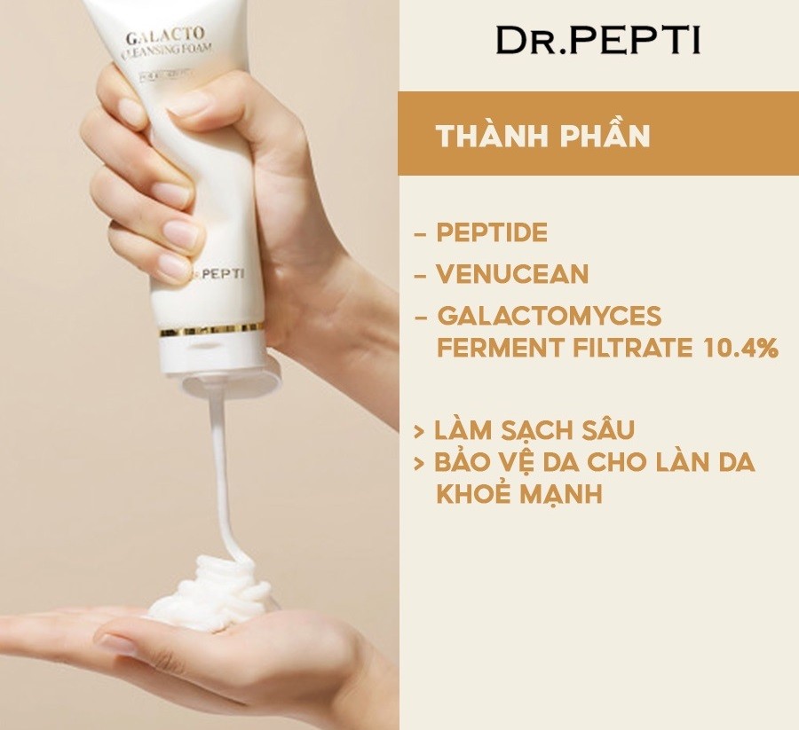 SỮA RỬA MẶT DR. PEPTI CLEANSING FOAM