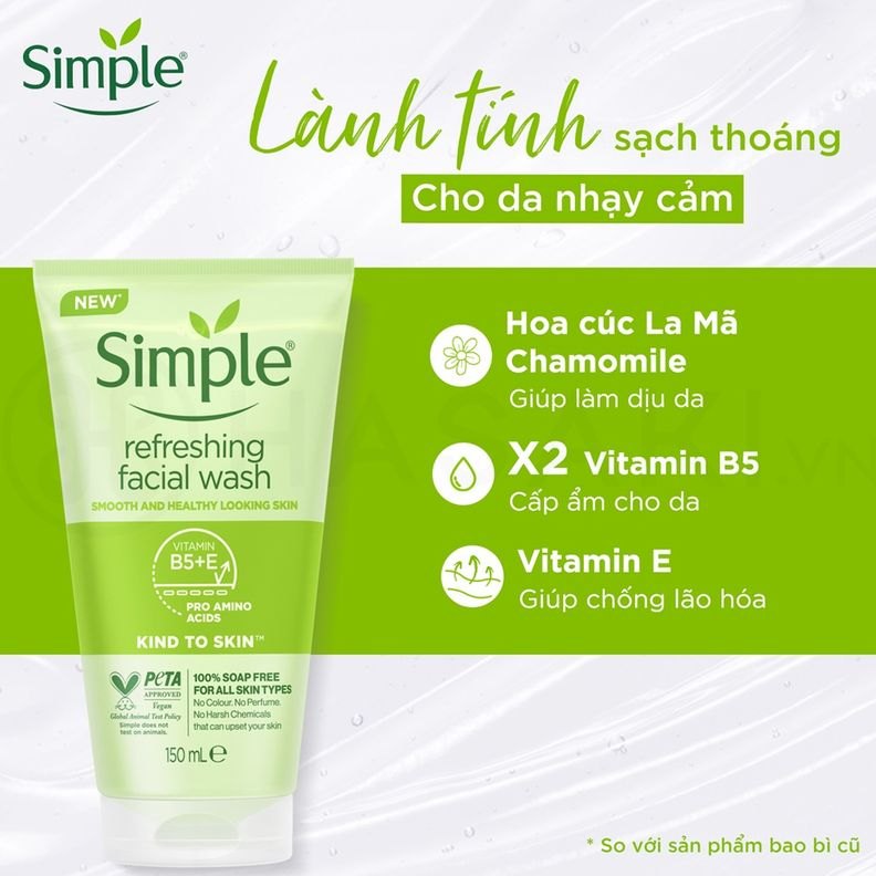 SỮA RỬA MẶT SIMPLE