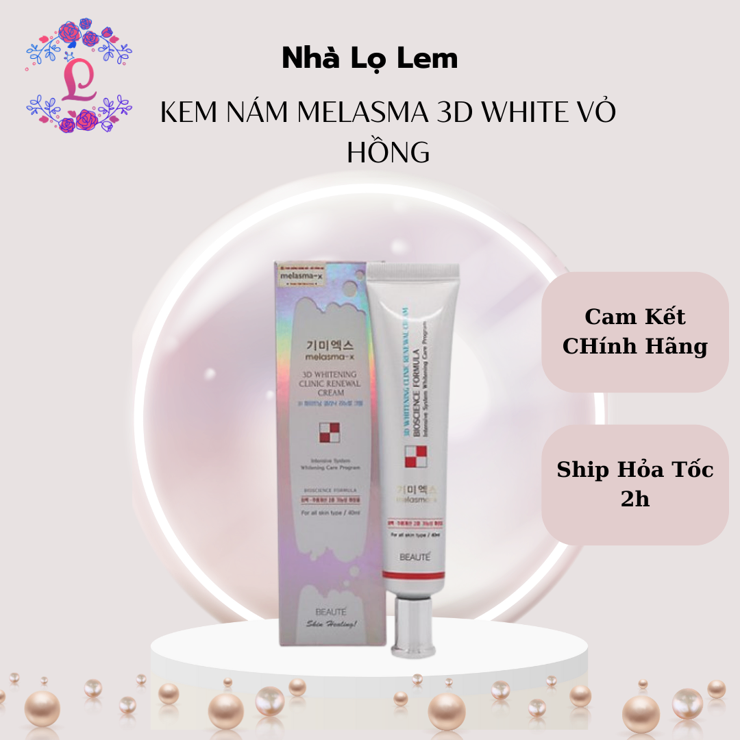 Kem nám Melasma 3D white vỏ hồng