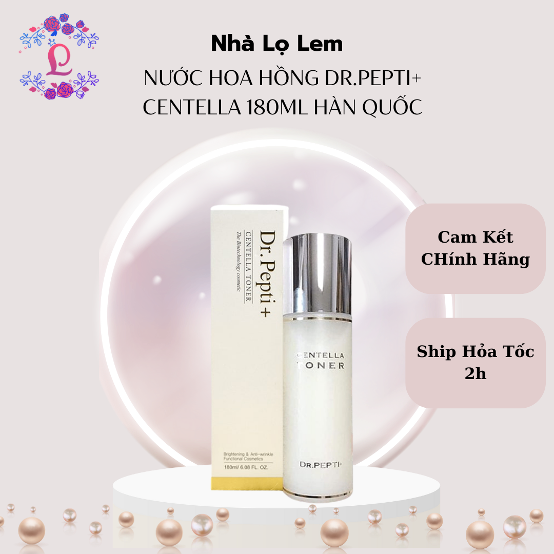 Nước hoa hồng Dr.Pepti+ Centella 180ml Hàn Quốc