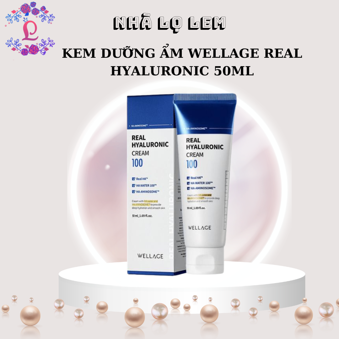 Kem dưỡng WELLAGE 50ml - Hyaluronic (xanh dương)