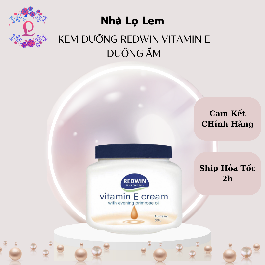 kem dưỡng Redwin Vitamin E dưỡng ẩm 300mg Úc (mẫu mới 2023)