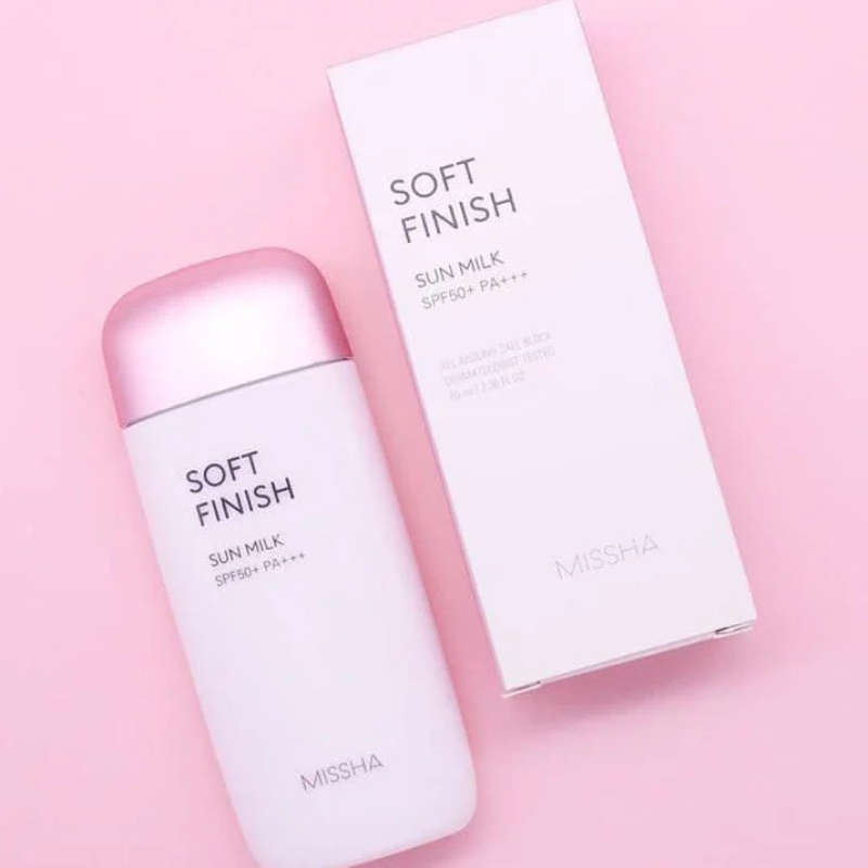 Kem chống nắng Missha 70ml - soft finish ( hồng )