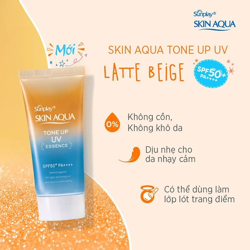 KEM CHỐNG NẮNG SUNPLAY SKIN AQUA TONE UP UV ESSENCE 80G