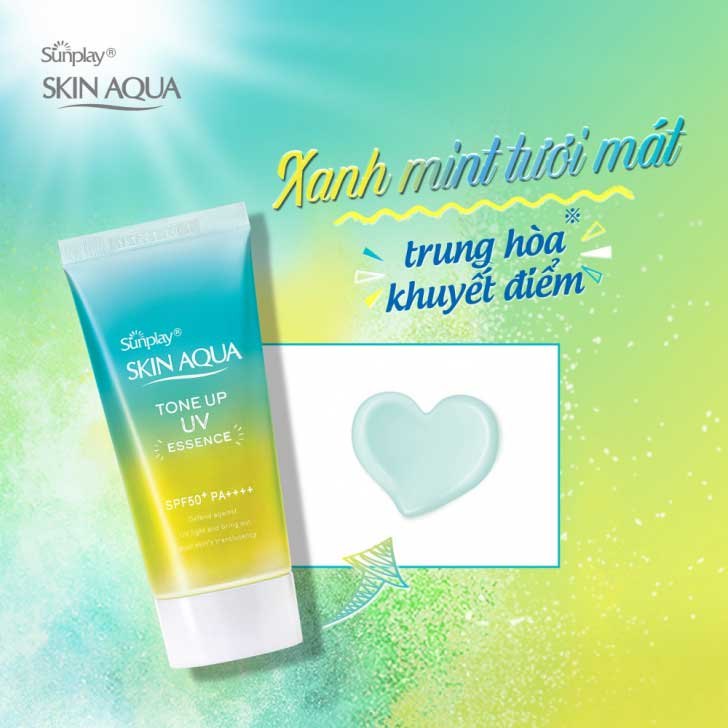 KEM CHỐNG NẮNG SUNPLAY SKIN AQUA TONE UP UV ESSENCE 80G