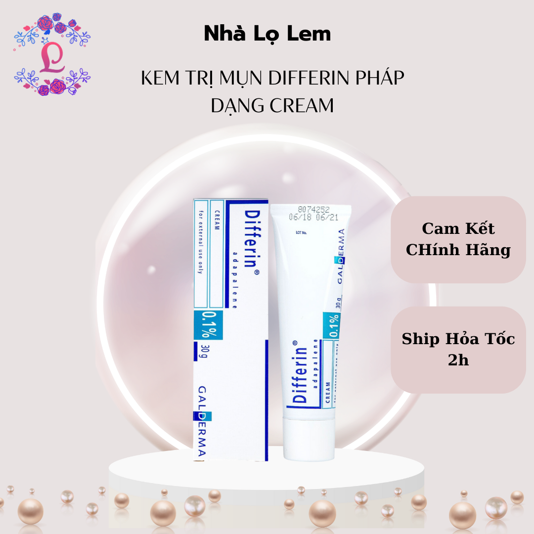 Kem Trị Mụn Differin Pháp dạng cream