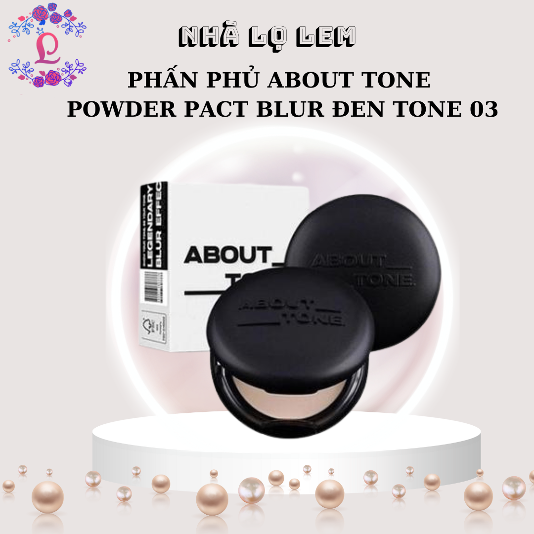 PHẤN NÉN ABOUT TONE POWDER PACT BLUR ĐEN