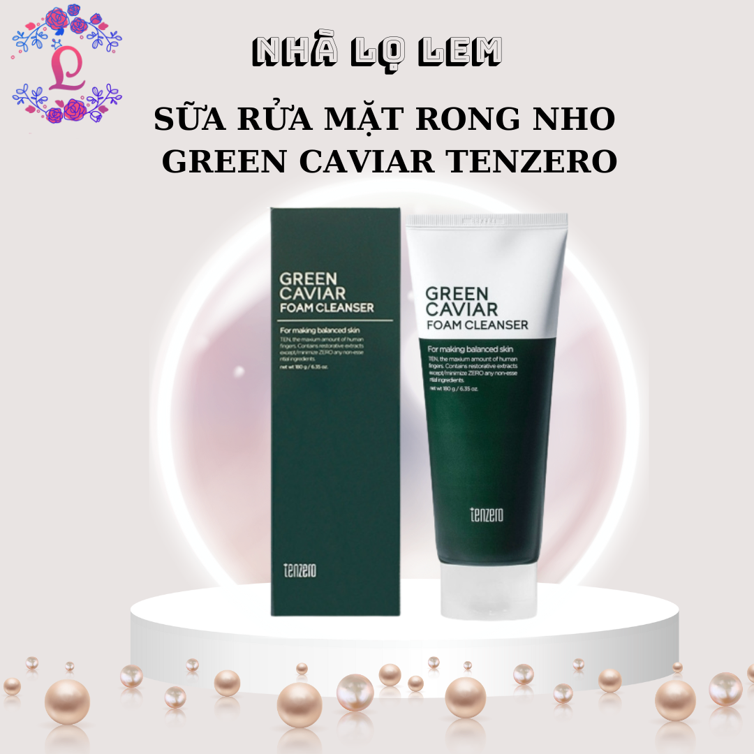 SỮA RỬA MẶT RONG NHO GREEN CAVIAR TENZERO