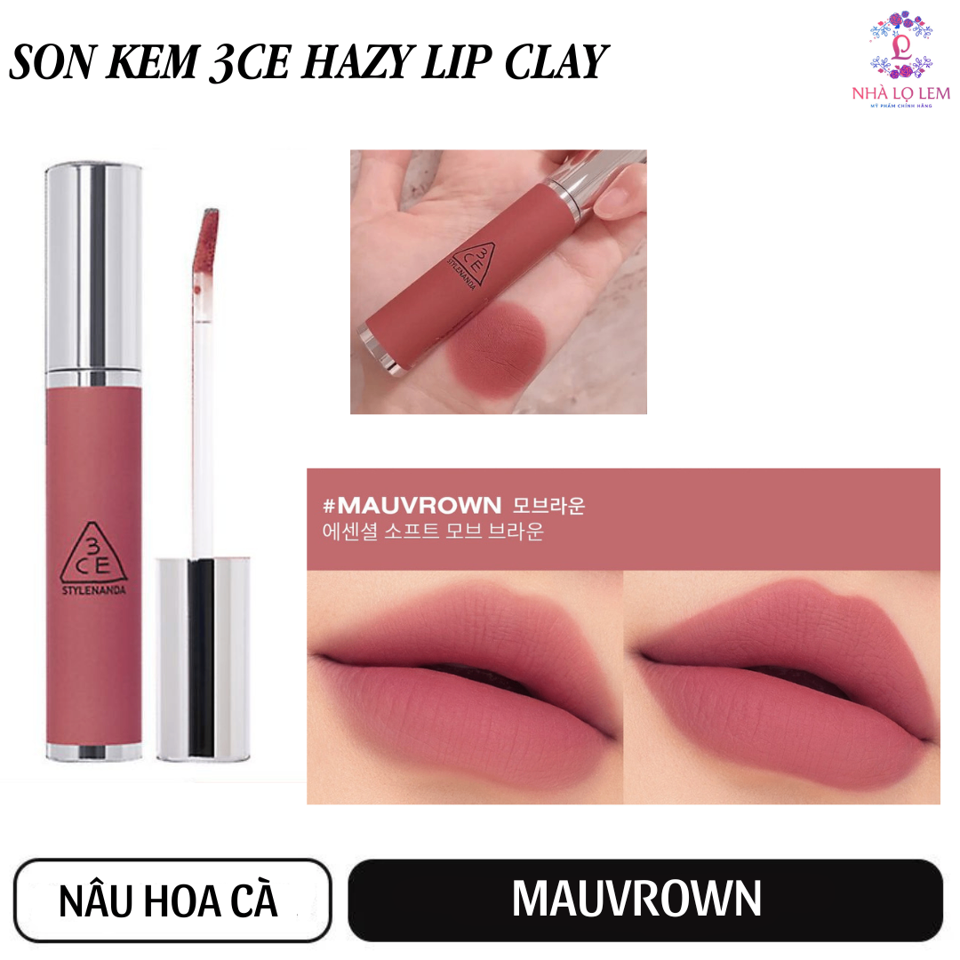 SON KEM 3CE HAZY LIP CLAY