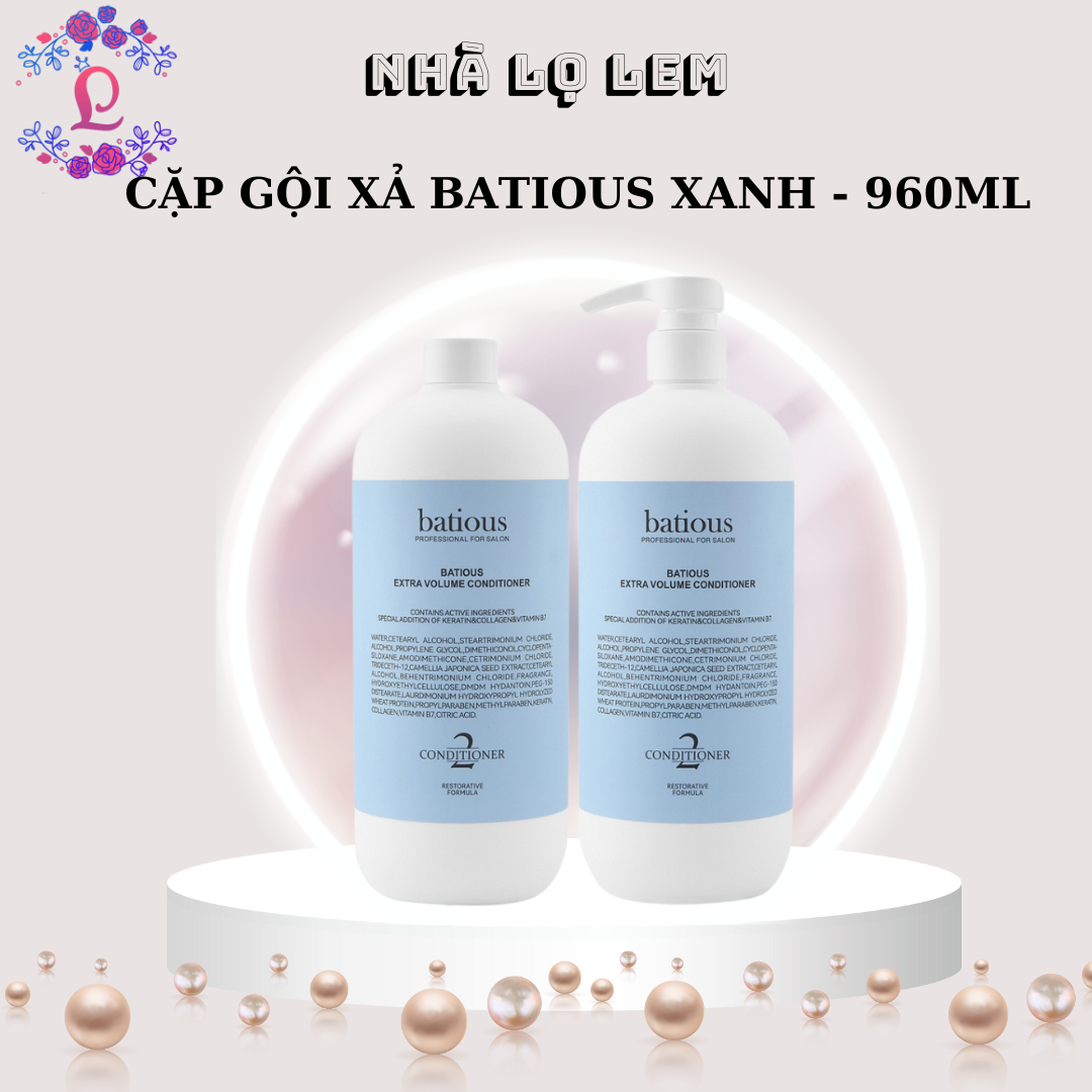 CẶP GỘI XẢ BATIOUS SHAMPOO & CONDITIONER (HÀNG NHẬP KHẨU)