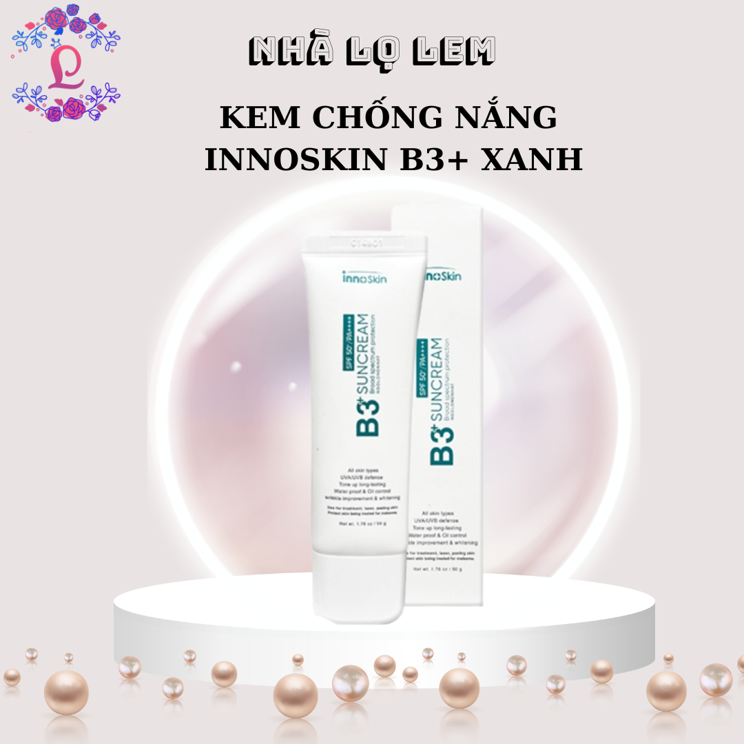 Kem chống nắng INNOSKIN B3+ 50ml - Xanh