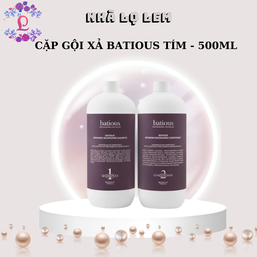 CẶP GỘI XẢ BATIOUS SHAMPOO & CONDITIONER (HÀNG NHẬP KHẨU)