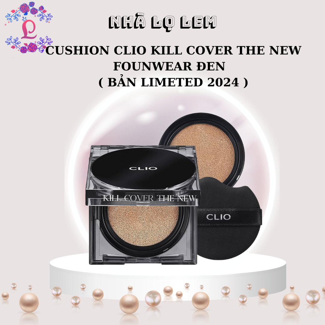 CUSHION CLIO KILL COVER THE NEW FOUNWEAR ĐEN